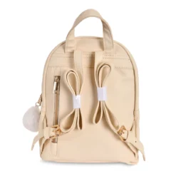 Ilustrata - Dark Ramen Rucksack mit Pom Pom Anhänger beige