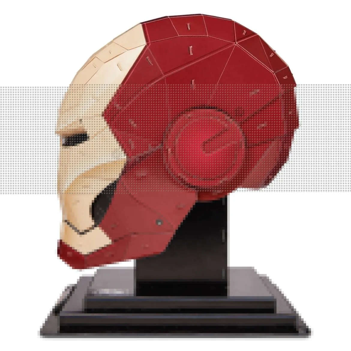 Iron Man - Helm 4D Build Modell Bausatz