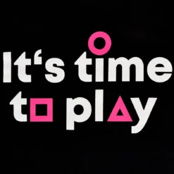 It’s Time to Play T-Shirt für Squid Game Fans schwarz