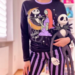Jack und Sally Pyjama - Nightmare Before Christmas
