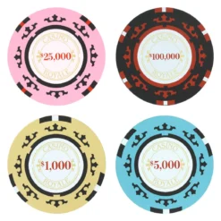 James Bond - Casino Royale Poker Chip Untersetzer 4er Set