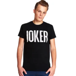 Joker Distressed Logo T-Shirt schwarz