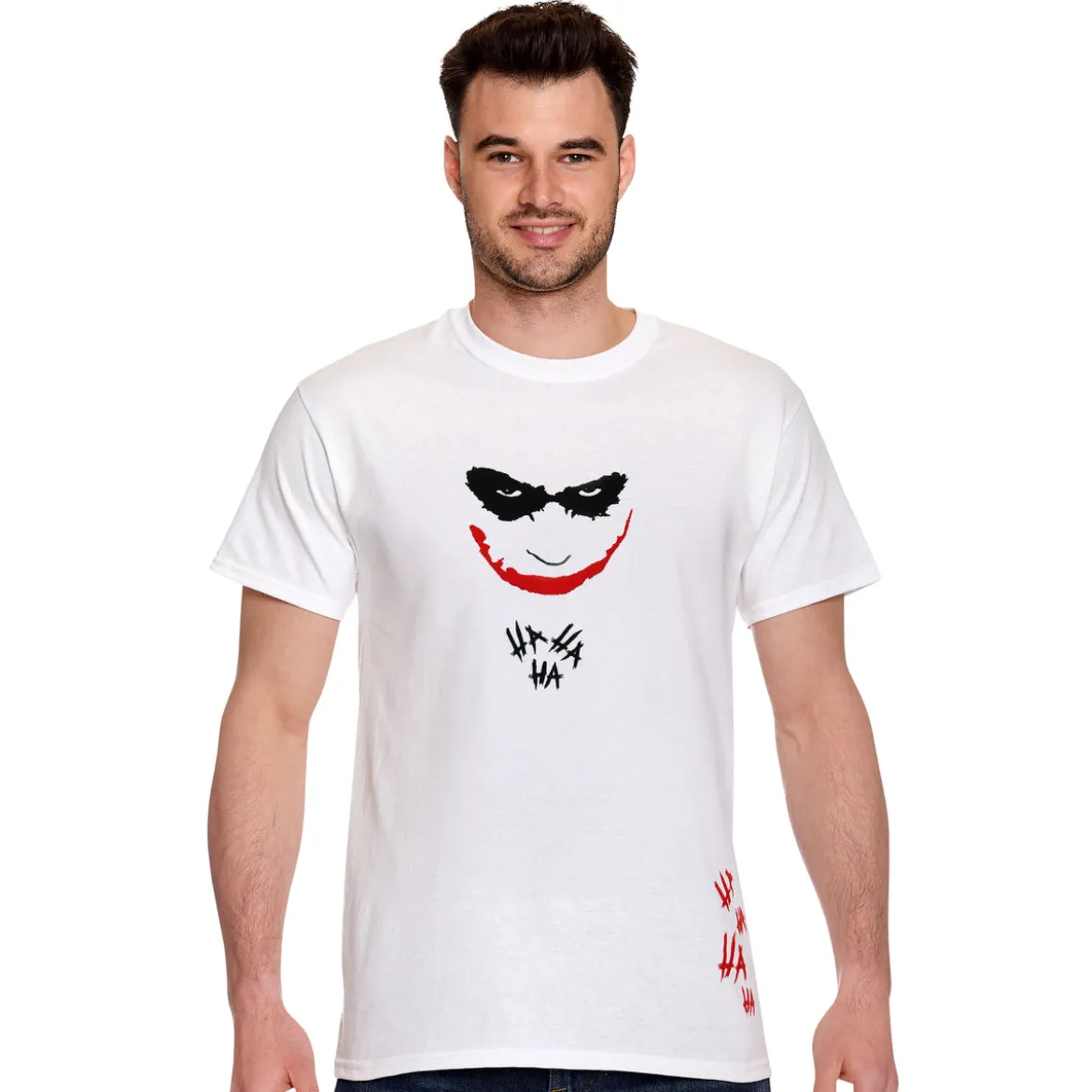 Joker - Hahaha Premium Oversize T-Shirt weiß