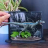 Jurassic Park - Blue Velociraptor Diorama Figur
