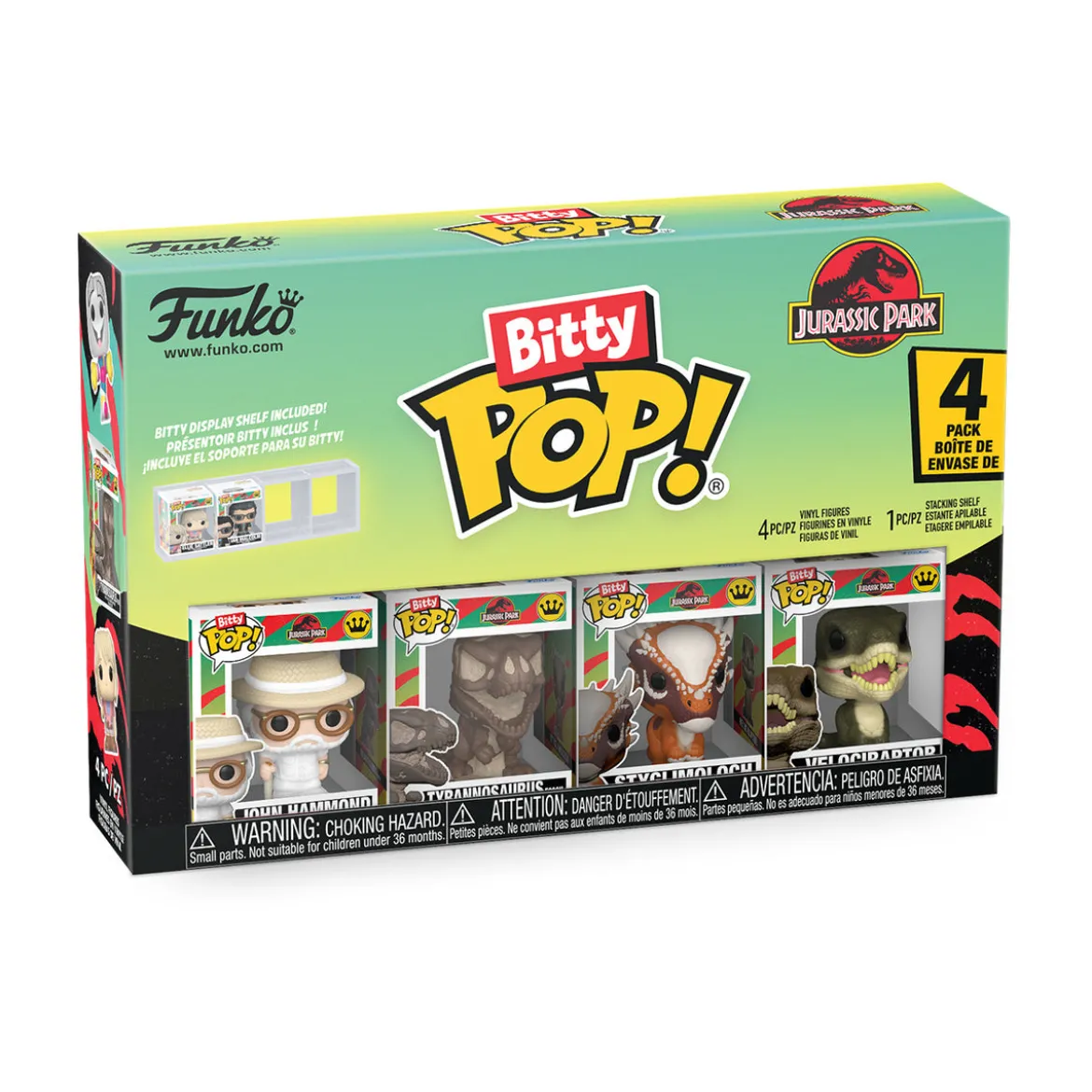 Jurassic Park - Funko Bitty Pop Figuren Set Series 2