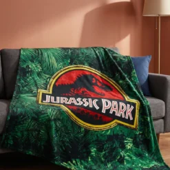 Jurassic Park - Jungle Logo Flauschdecke