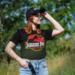 Jurassic Park - Logo T-Shirt schwarz