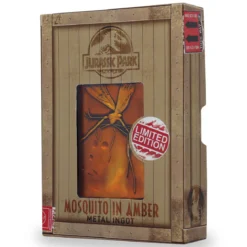 Jurassic Park - Moskito in Amber Metallbarren Replik limitiert