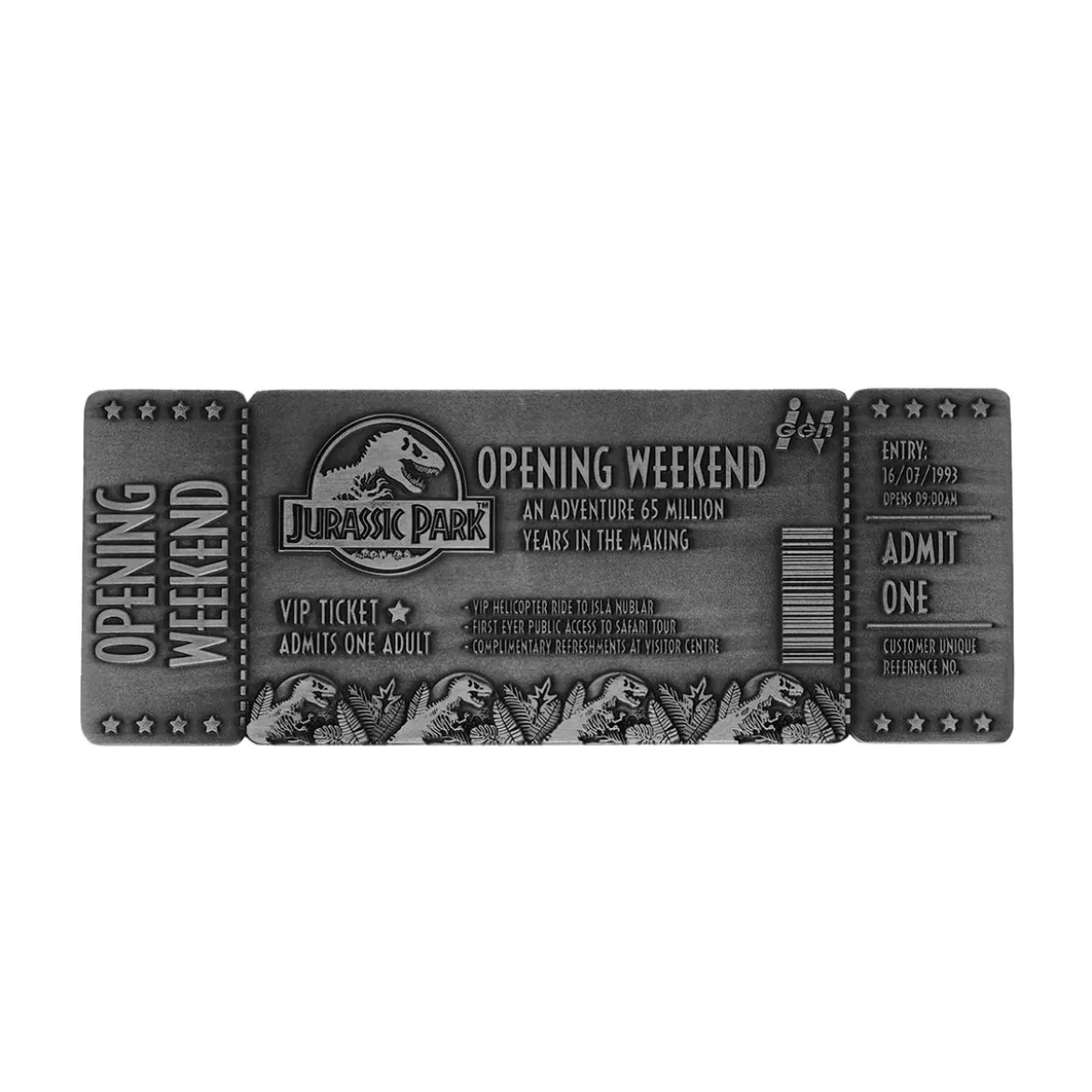 Jurassic Park - Opening Weekend Ticket Replik limitiert