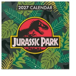 Jurassic Park Wandkalender 2027 30 x 30 cm