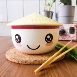 Kawaii Schale mit Deckel für Anime Fans