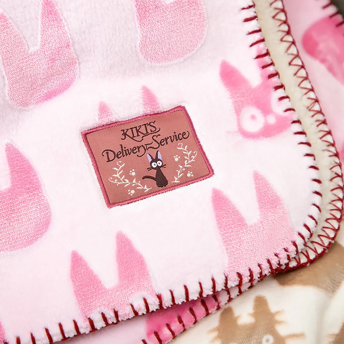 Kikis kleiner Lieferservice - Jiji Silhouette Flauschdecke mit Teddyfell