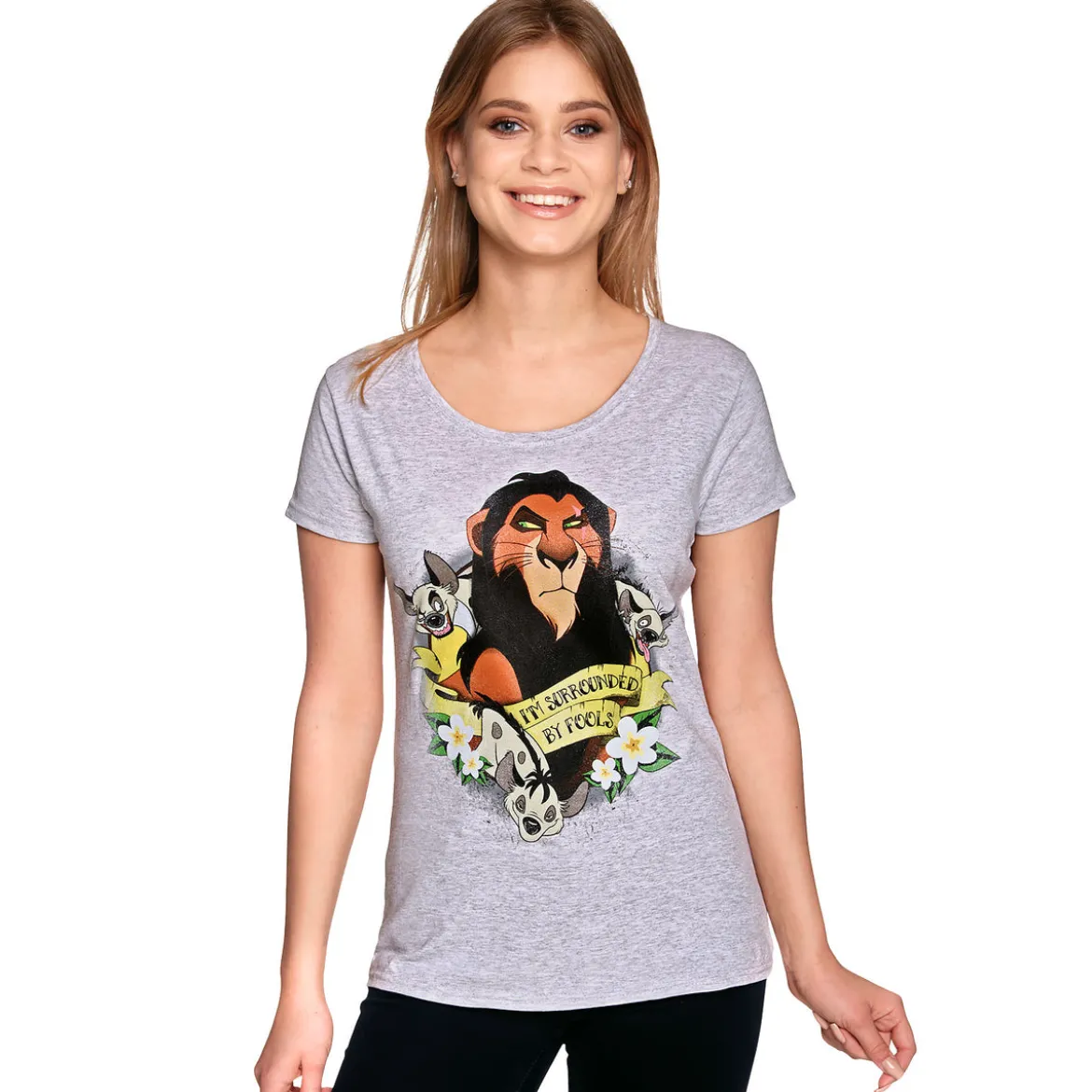 König der Löwen - Scar Surrounded by Fools T-Shirt Damen grau