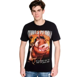 König der Löwen - Timon & Pumbaa T-Shirt schwarz
