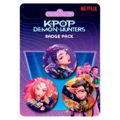 KPop Demon Hunters Ansteck-Buttons 3er-Pack