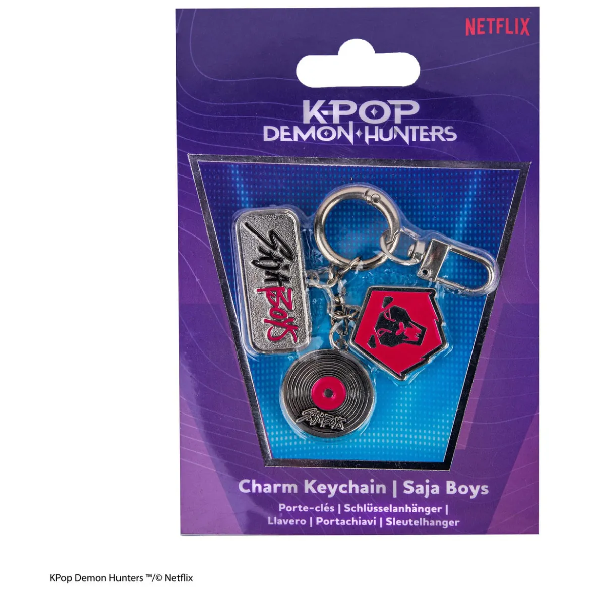 KPop Demon Hunters Charm-Schlüsselanhänger Saja Boys