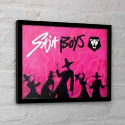 KPop Demon Hunters Collector Print Poster im Rahmen Saja Boys Idol