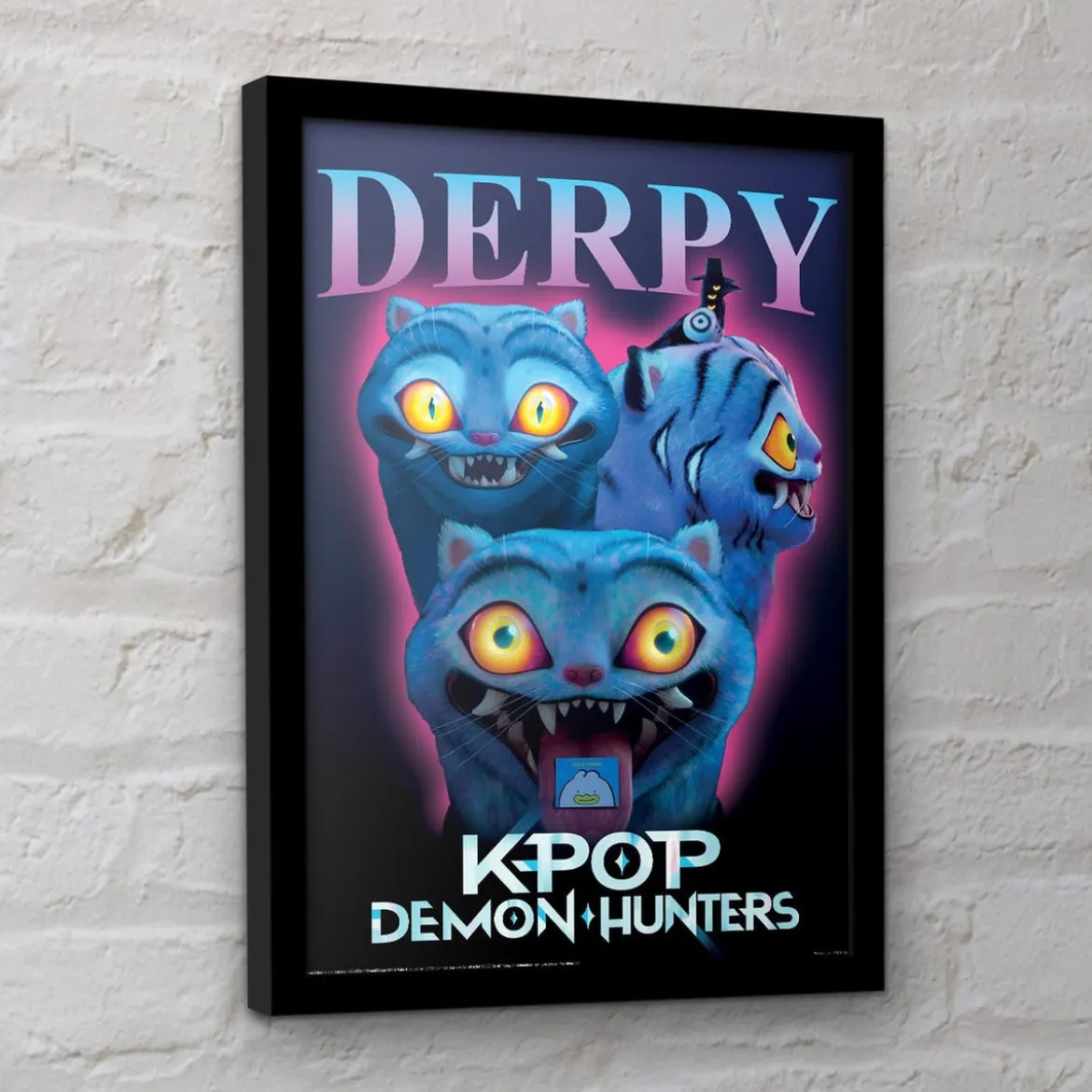 KPop Demon Hunters Collector Print Poster im Rahmen Derpy