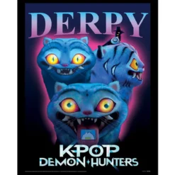 KPop Demon Hunters Collector Print Poster im Rahmen Derpy