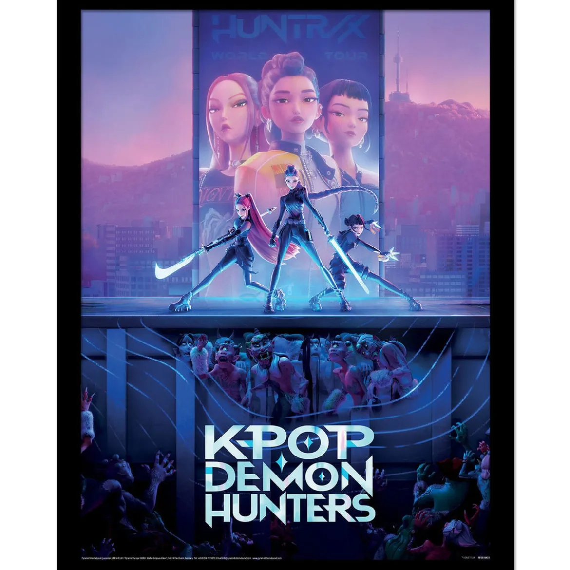 KPop Demon Hunters Collector Print Poster im Rahmen Movie