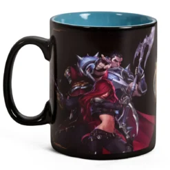 League of Legends - Team Blau vs Team Rot Thermoeffekt Tasse