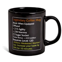 Legendary Coffee Mug - MMO Item Fan Tasse Level 120