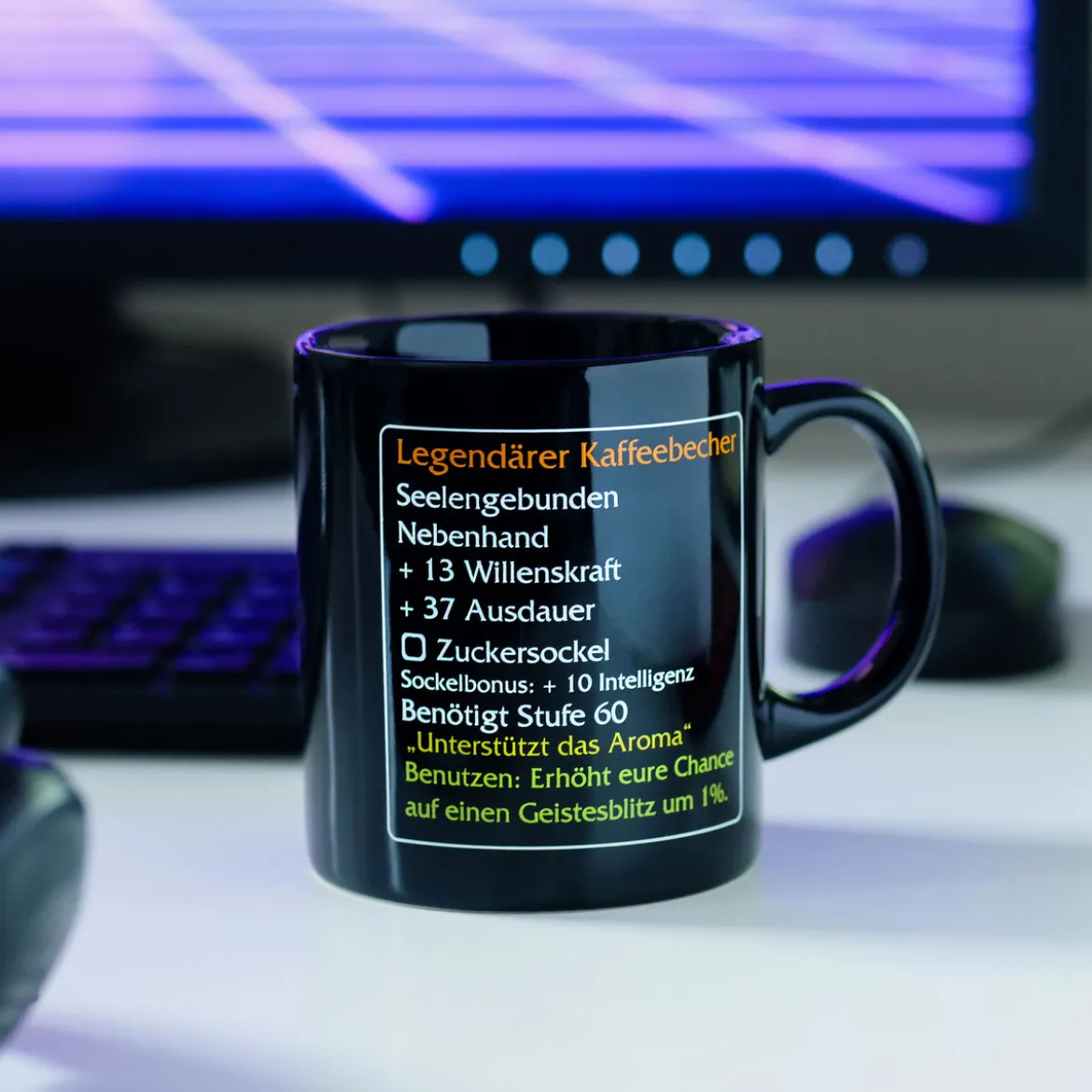 Legendärer Kaffeebecher Level 60 - MMO Item Classic Fan Tasse