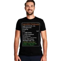 Level-120-Item Legendäres Helden T-Shirt schwarz