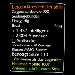 Level-110-Item: Legendäres Helden T-Shirt