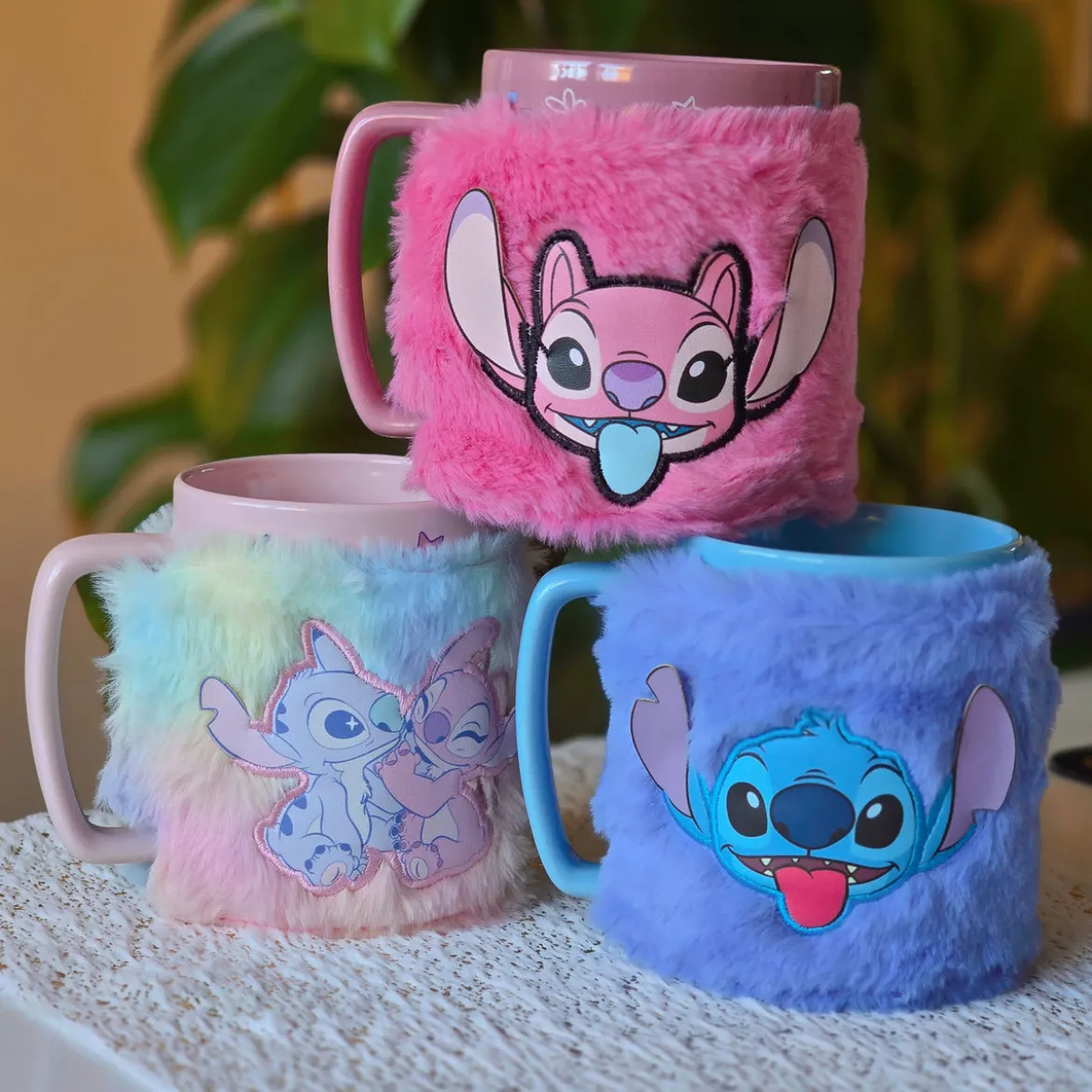 Lilo & Stitch - Angel Tasse mit Plüschüberzug