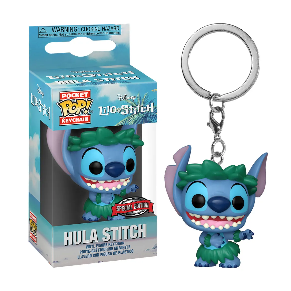Lilo & Stitch - Hula Stitch Funko Pop Schlüsselanhänger