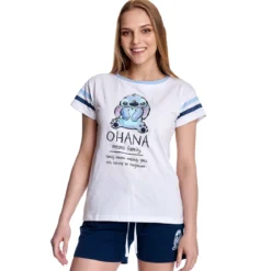 Lilo & Stitch - Ohana Means Family Pyjama kurz Damen