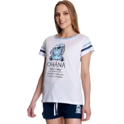 Lilo & Stitch - Ohana Means Family Pyjama kurz Damen