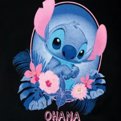 Lilo & Stitch - Ohana T-Shirt Damen schwarz
