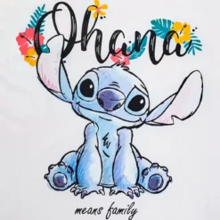 Lilo & Stitch - Ohana T-Shirt Damen weiß