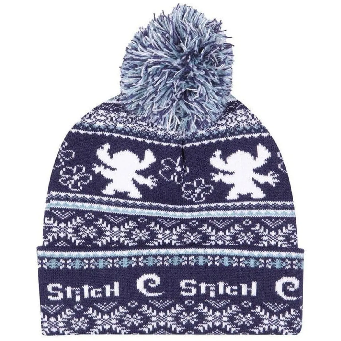 Lilo & Stitch Pom-Pom Beanie Fair Isle