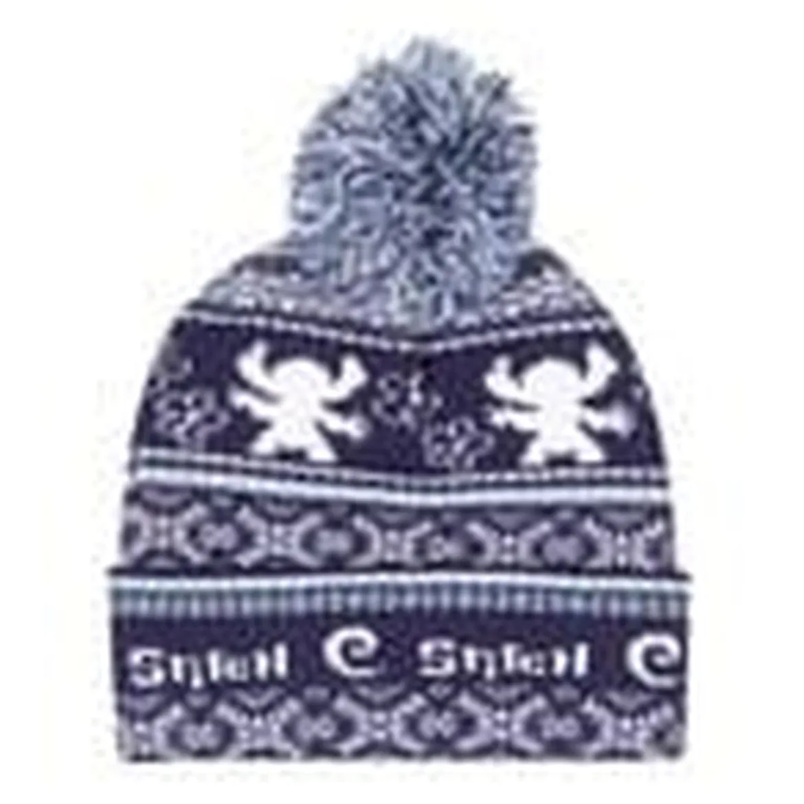 Lilo & Stitch Pom-Pom Beanie Fair Isle