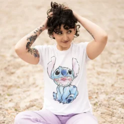 Lilo & Stitch - T-Shirt Stitch weiß