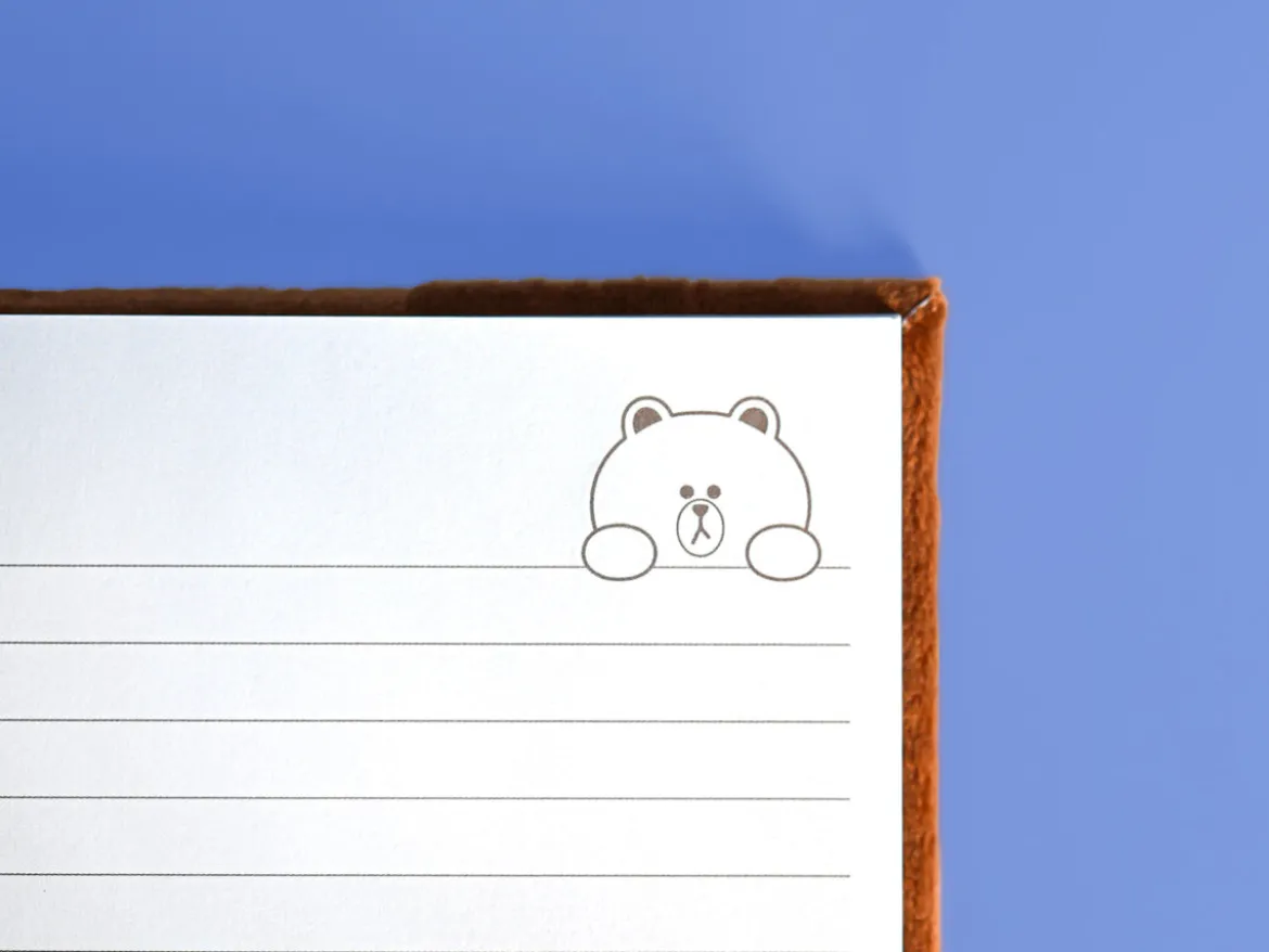Line Friends - Brown Plüsch Notizbuch A5