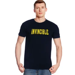Logo T-Shirt für Invincible Fans blau