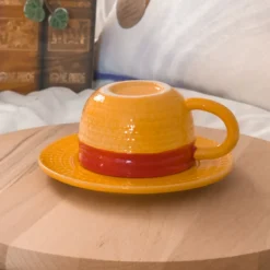 Luffy Strohhut Tasse mit Untertasse - One Piece