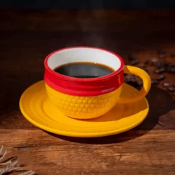 Luffy Strohhut Tasse mit Untertasse - One Piece
