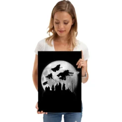 Magic Flight at Night Metall Poster für Harry Potter Fans
