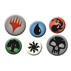 Magic the Gathering - Mana Symbols Button 6er Set