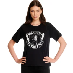 Maleficent - Bad Vibes Only T-Shirt Damen schwarz