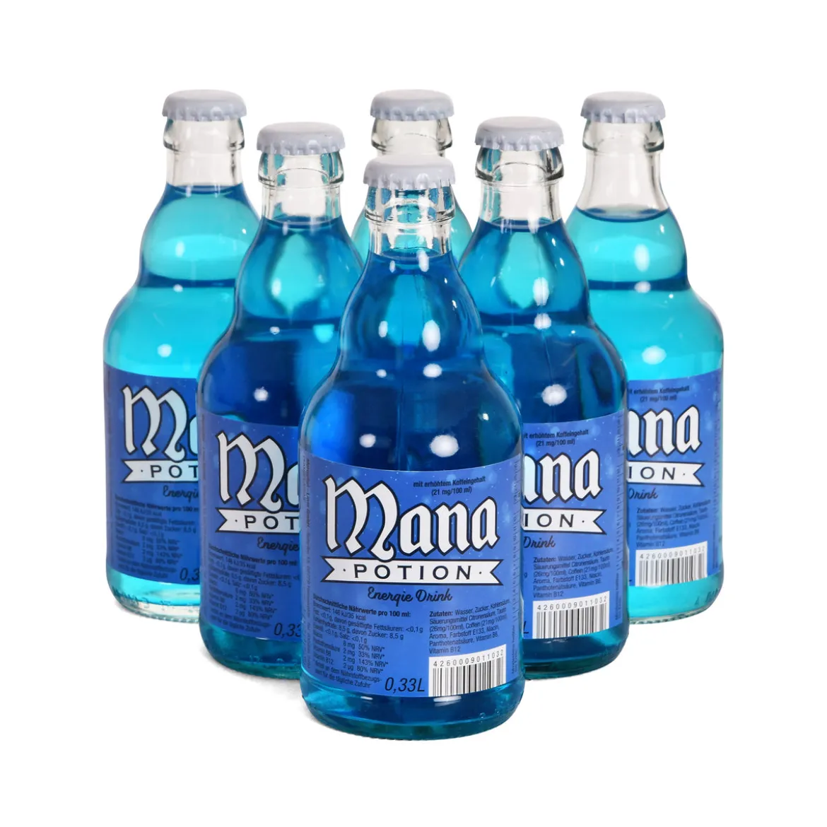 Mana Potion Flasche Energie Drink - 6er Pack