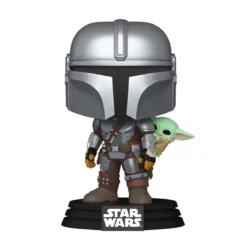 Mandalorianer mit Grogu Funko Pop Wackelkopf-Figur - Star Wars The Mandalorian