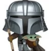 Mandalorian mit Grogu Funko Pop Wackelkopf-Figur