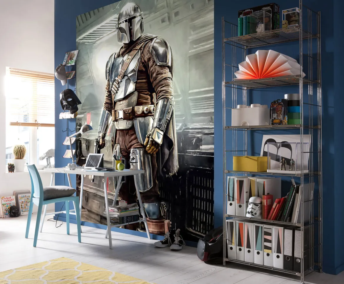 Mando Fight Fototapete - Star Wars The Mandalorian