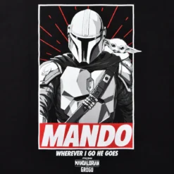 Mando Wherever I Go He Goes T-Shirt schwarz - Star Wars The Mandalorian